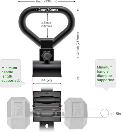 Adjustable Steel Dumbbell Grip Handle P313601