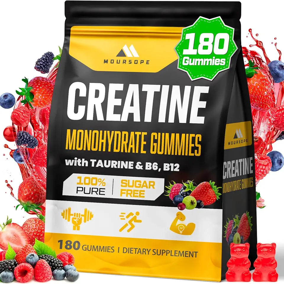 Sugar Free Vegan Creatine Monohydrate Gummies 180 Count T4138