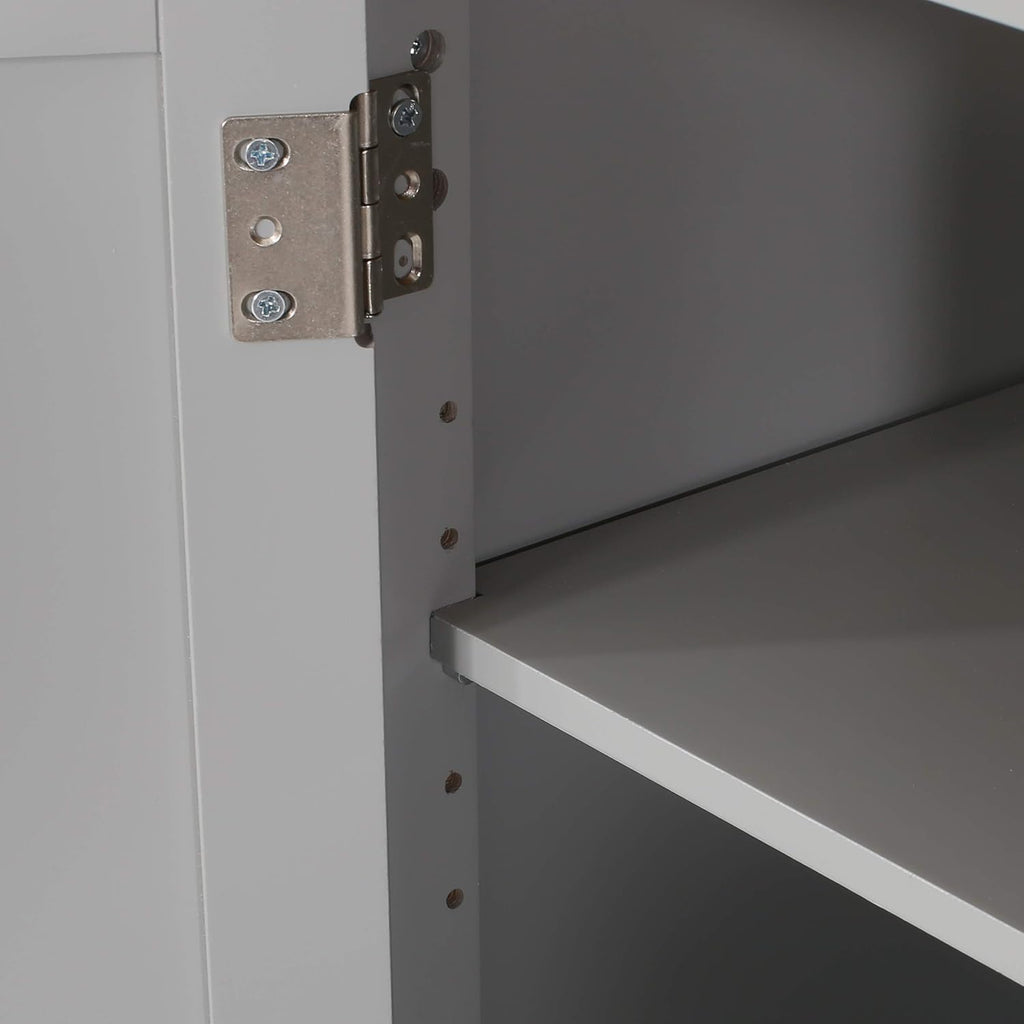 Gray Kitchen Cart with Wheels C71815