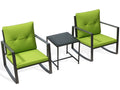 3-Piece Outdoor Bistro Set Green A609005