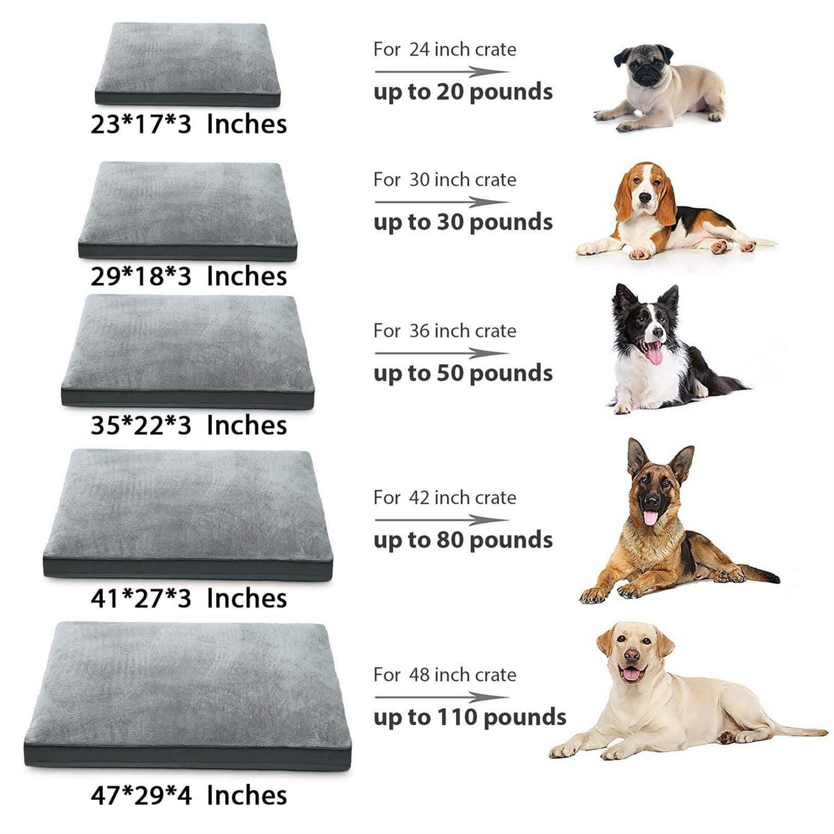 Waterproof Plush Dog Bed with Removable Washable Cover R6653