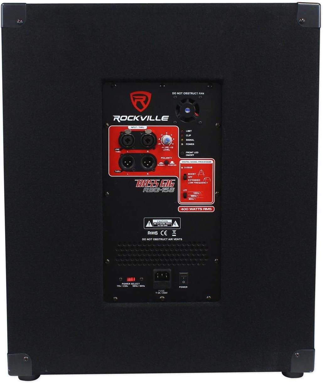 8 Powered PA Speakers and 15 Subwoofer Y175590