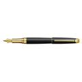 Black Lacquered Gold Plated Fountain Pen D742