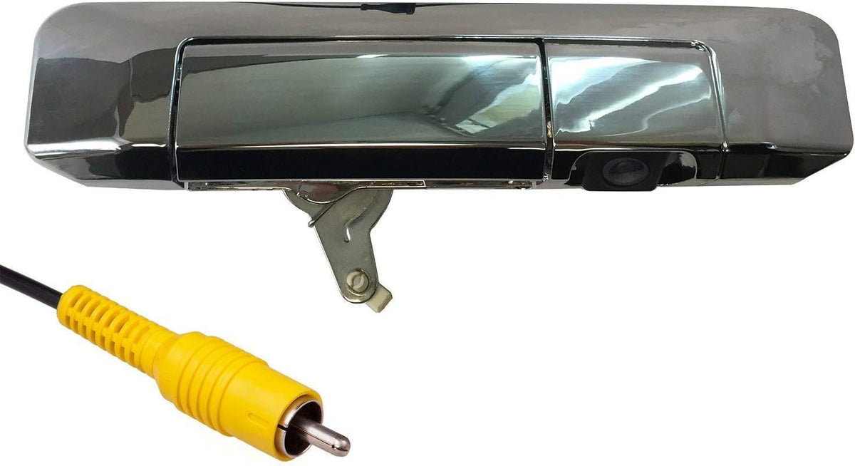 Black Textured Tailgate Handle with Backup Camera J778451