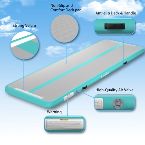 4 inches Thickness Inflatable Gymnastics Air Mat with Electric Air Pump Y35350