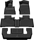 Black TPE Floor Mats Full Set 1st 2nd 3rd Row P544