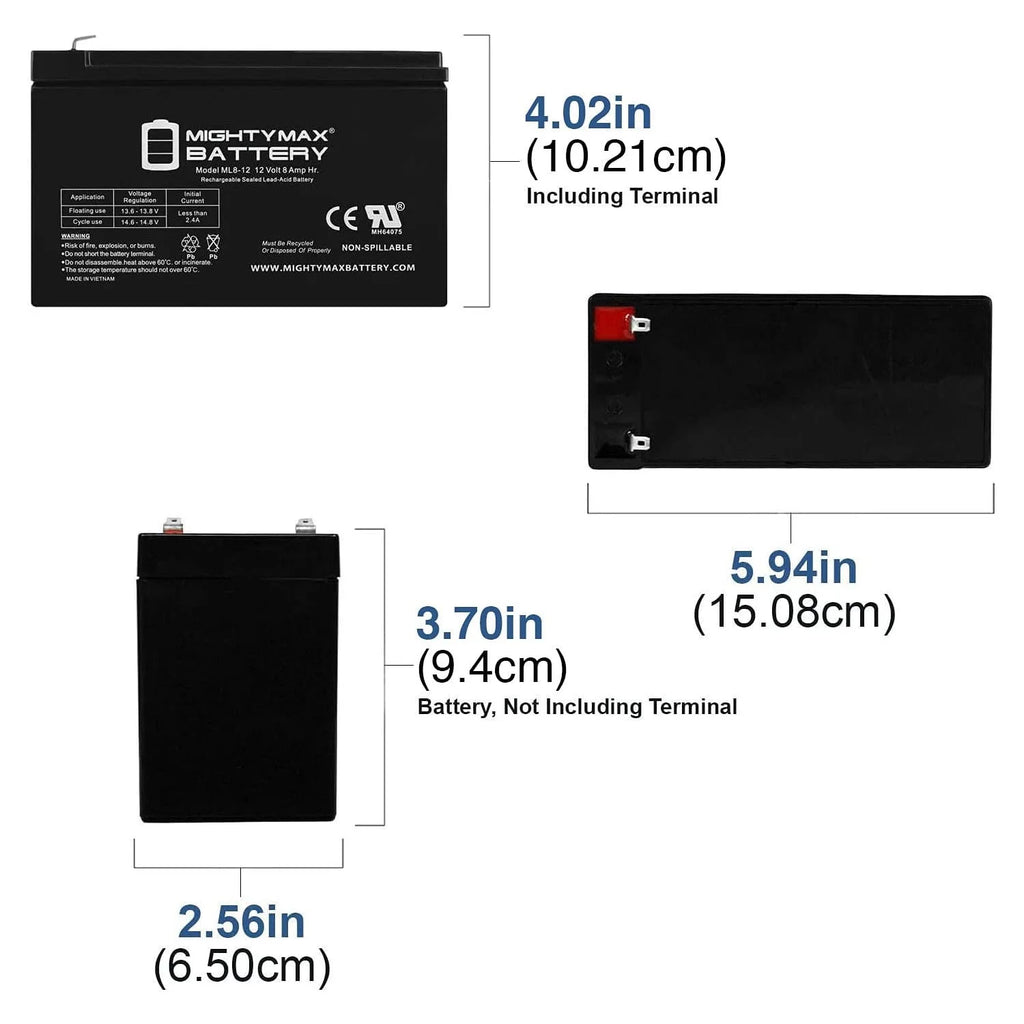 12V 8Ah Battery V92863
