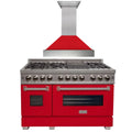 48 Dual Fuel Range with Range Hood Appliance Package V373
