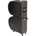 Black Upright Timbale Case with Wheels W354