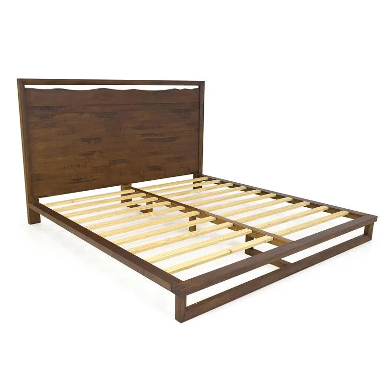 King Size Mocha Brown Wood Bedroom Set N30202