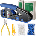RJ45 Crimp Tool Kit with 50PCS CAT5e CAT6 Connectors Q534