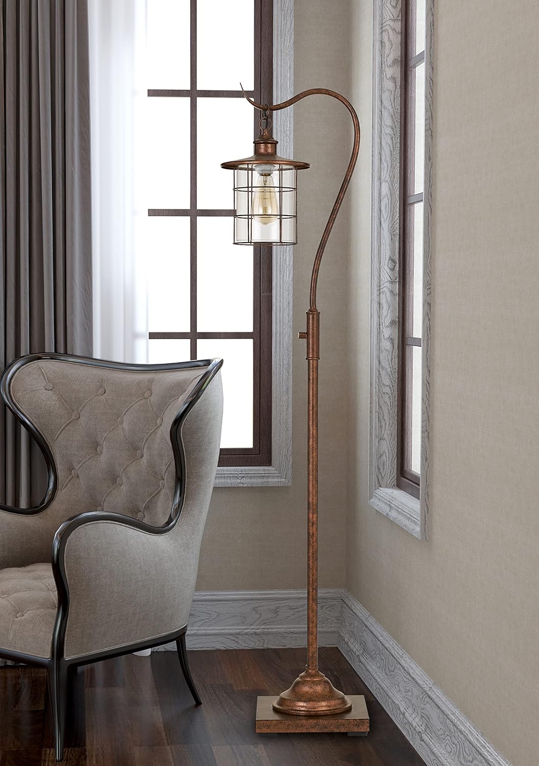 Bronze One Light Floor Lamp H2848