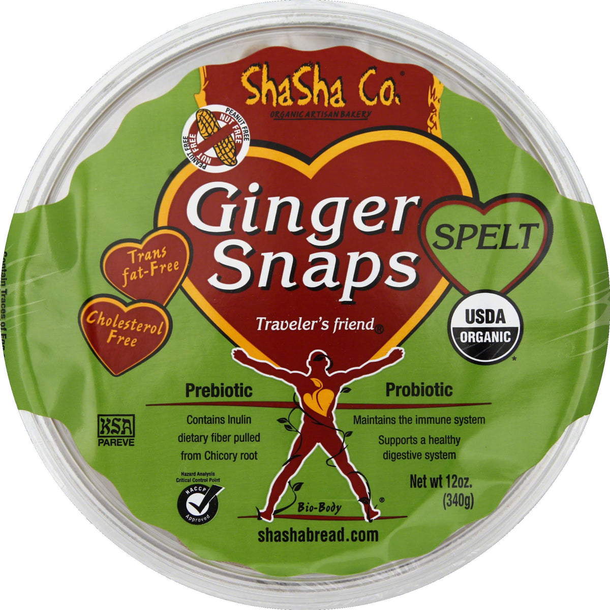 Spelt Gingersnaps 12 oz P400157