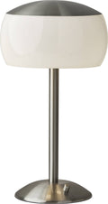 Milk White Brushed Steel Desk Lamp W24825