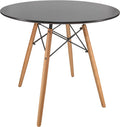Round Bistro Dining Table with Wood Base N258