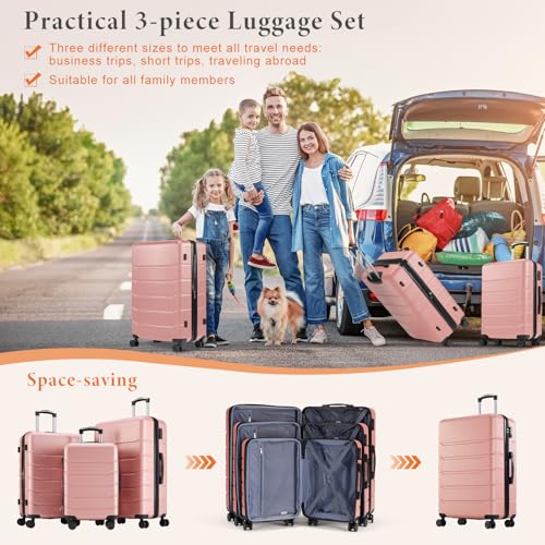 Navy Blue 24 Inch Hard Shell ABS Spinner Luggage F1427
