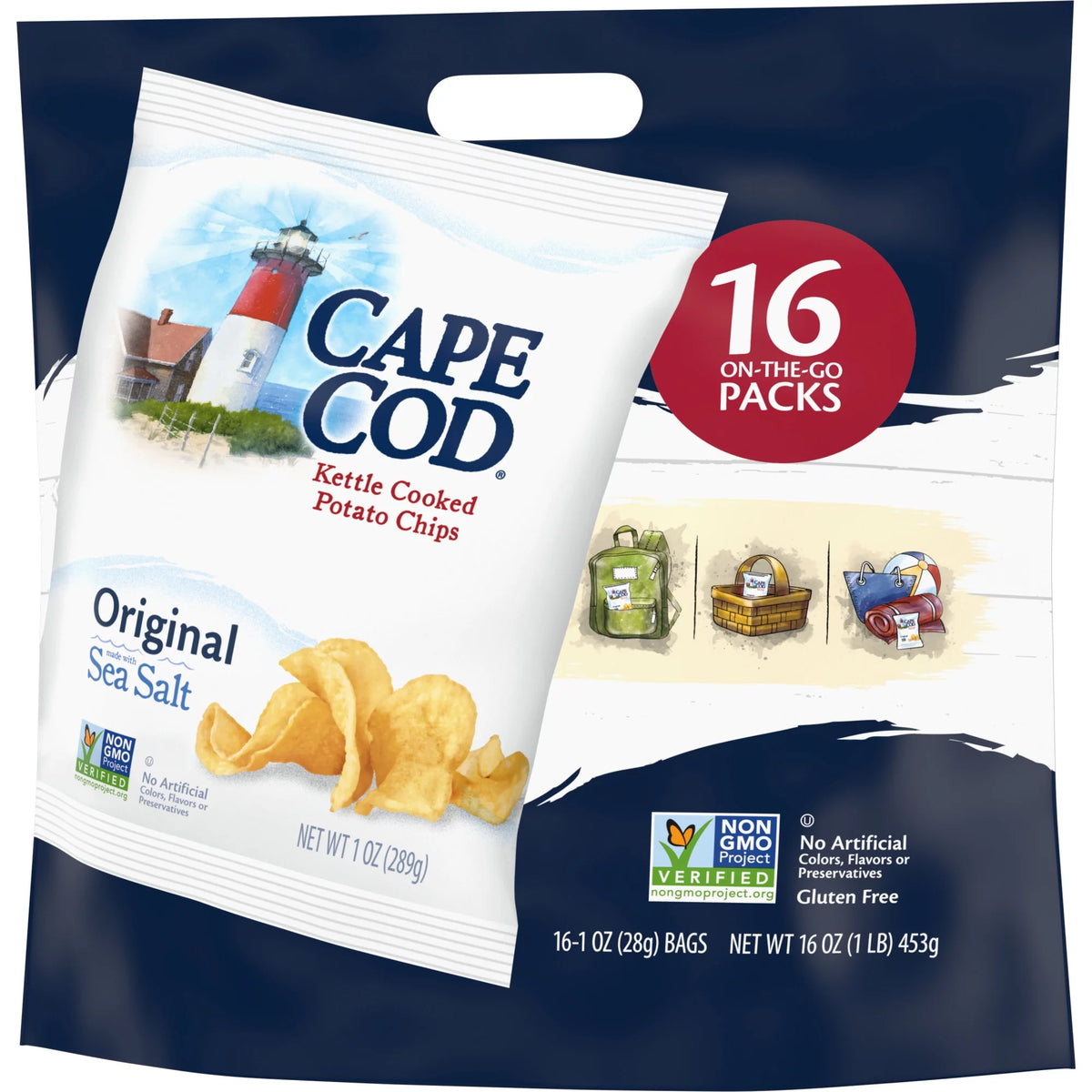 Original Kettle Chips Snack Bags 16 Ct M80950