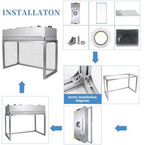 Vertical Laminar Flow Hood HEPA Filter 47.2" x 23.6" x 29" 110V Y175840
