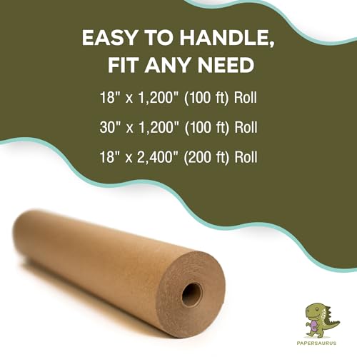 Kraft Brown Wrapping Paper Roll 18" x 100 ft H723198