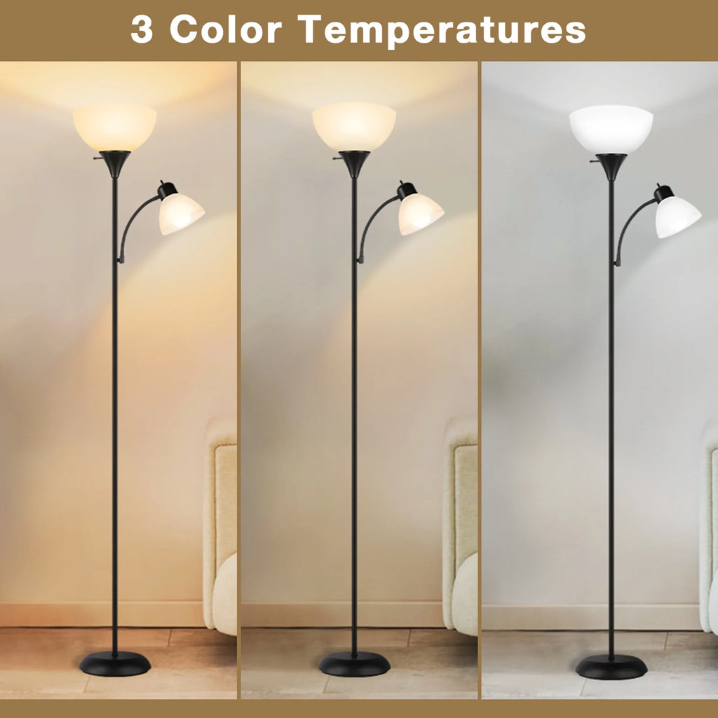 71" Torchiere Floor Lamp with Reading Side Light X134935