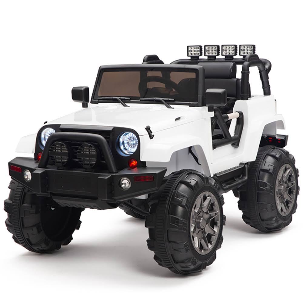 12V Electric Car Truck with Parent Remote Control - White L667451