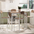 5 Piece Counter Height Dining Table Set with Drop Leaf and 4 Chairs P1823