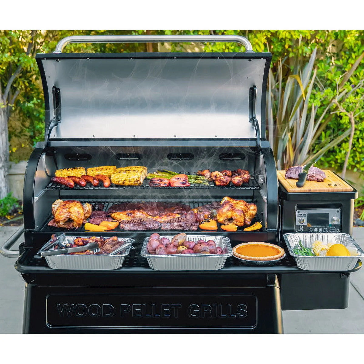 Wi-Fi Wood Pellet Grill and Smoker 8-in-1 K616387