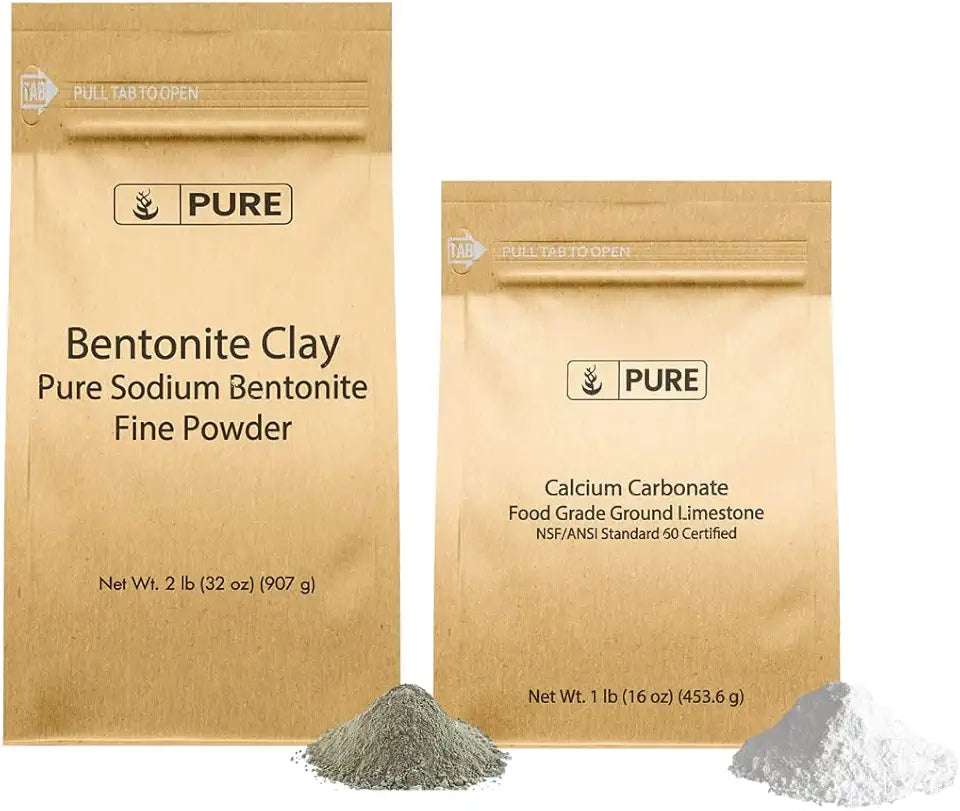 Calcium Carbonate & Bentonite Clay Fine Powder N8678
