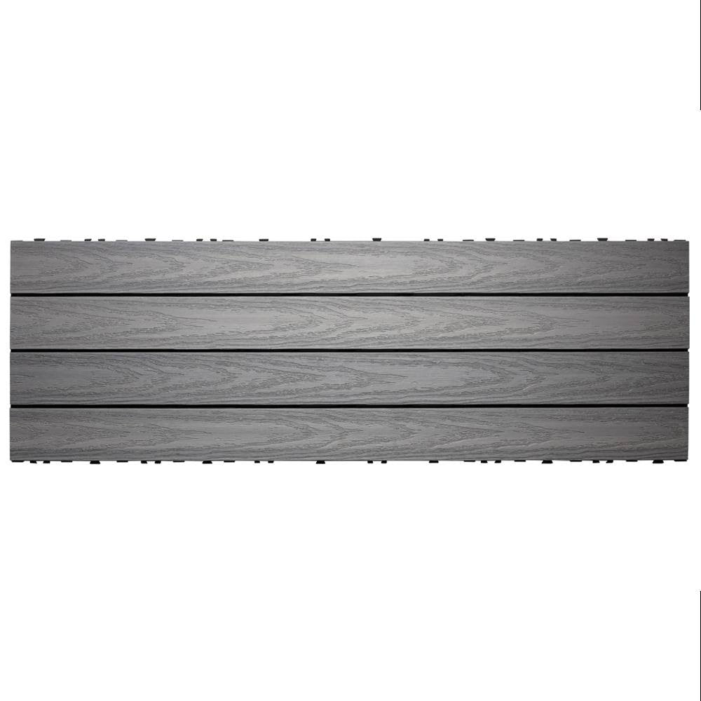 Composite Deck Tile in Westminster Gray A760