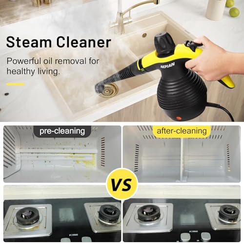 Handheld Multipurpose Steam Cleaner with Safety Lock and 10 Accessory Kit W9958