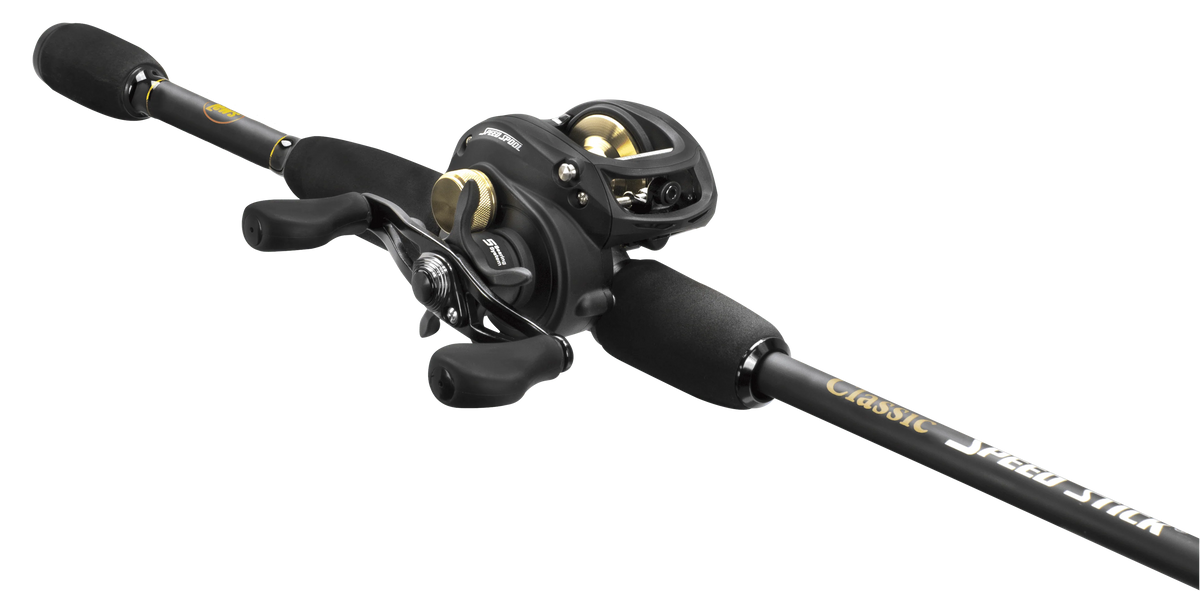 Black Baitcast Reel and Fishing Rod Combo N19780