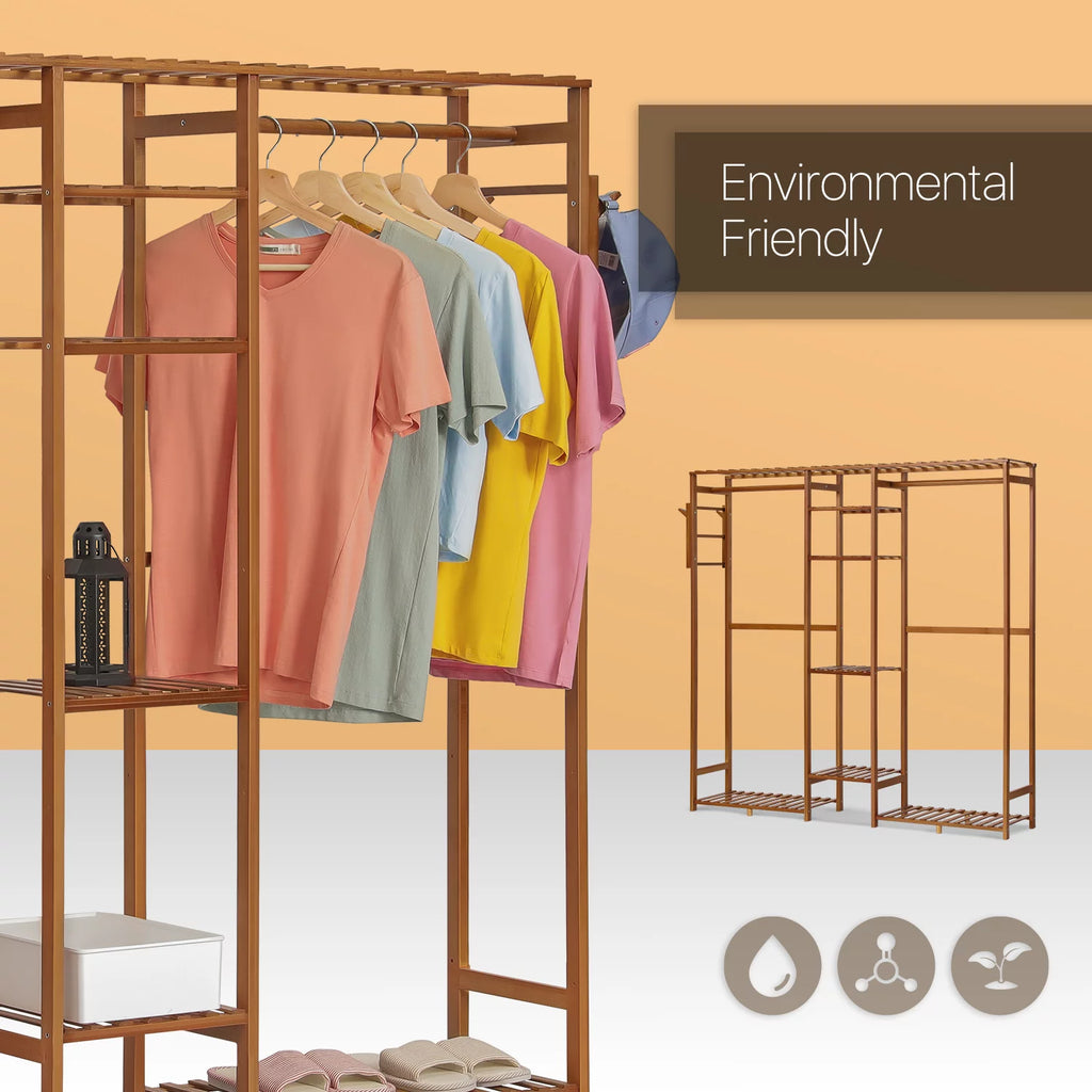 Bamboo 6 Tiers Coat Pants Rack X366707