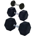 Rubber Encased Solid Hex Dumbbell N43655