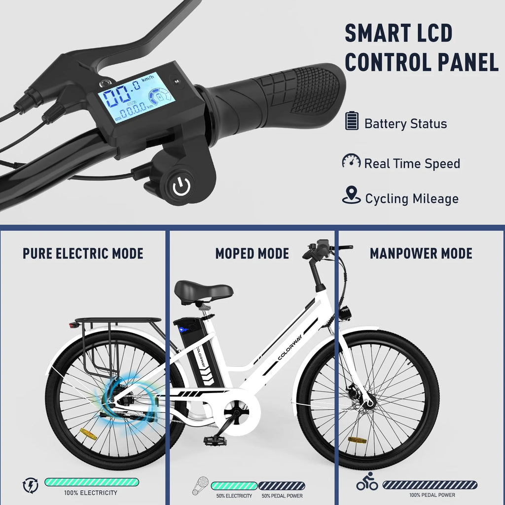 Electric Bike 500W Motor 36V 12AH Removable Battery S6936