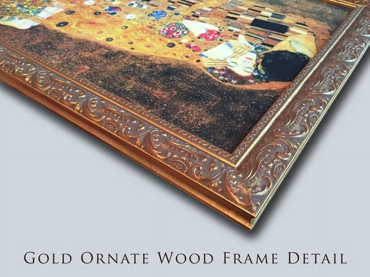 Gold Ornate Wood Framed Canvas Art G76040