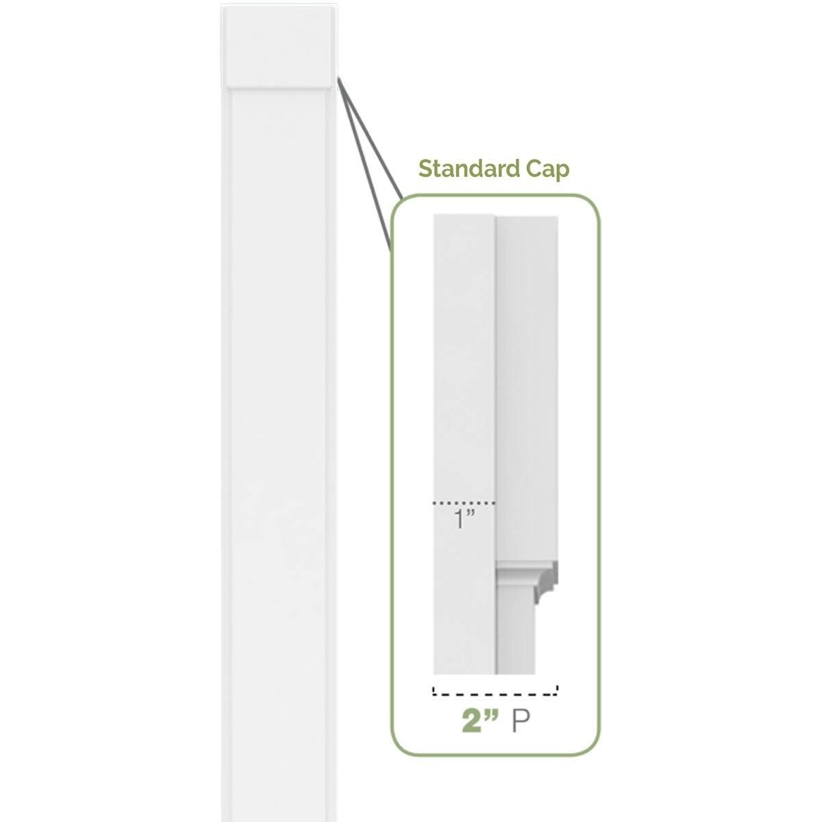 PVC Pilaster with Capital & Base (Pair) G122909