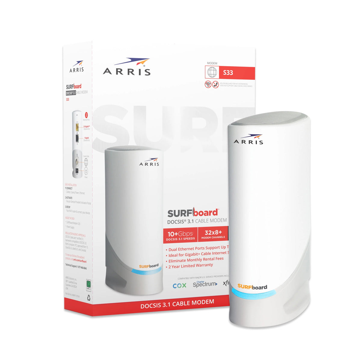 DOCSIS 3.1 Multi-Gigabit Cable Modem with 2.5 Gbps Ethernet Port I266
