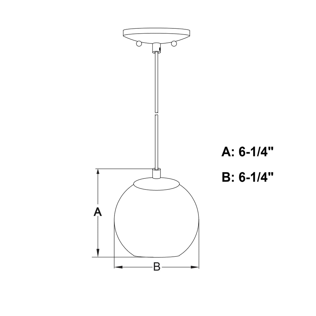 Matte Black Art Glass Mini Pendant Ceiling Light L713