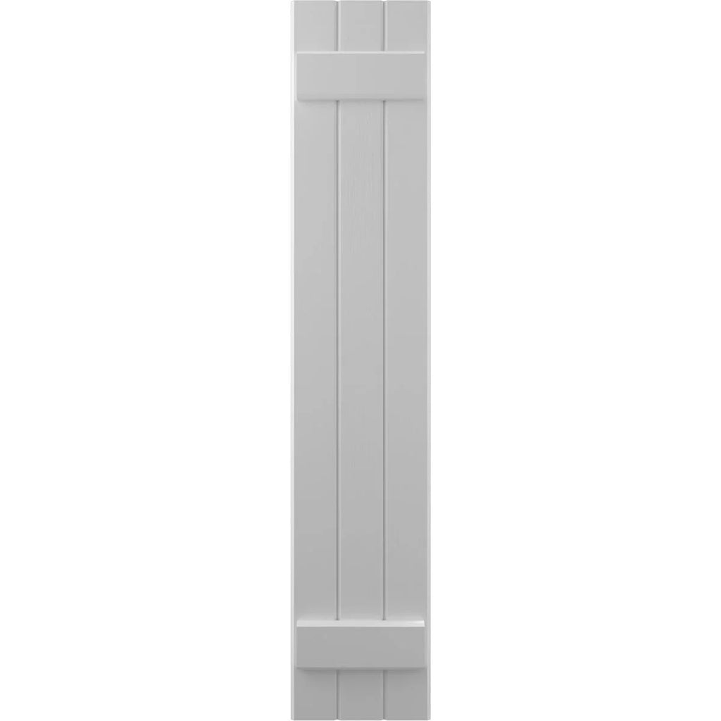Primed Real Wood Board-n-Batten Shutters E946724