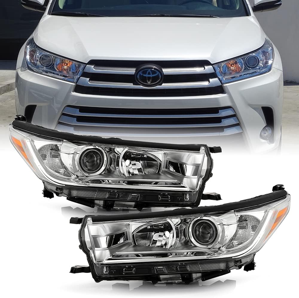 2017-2019 Toyota Highlander Projector Headlights Pair Set Left+Right M392790