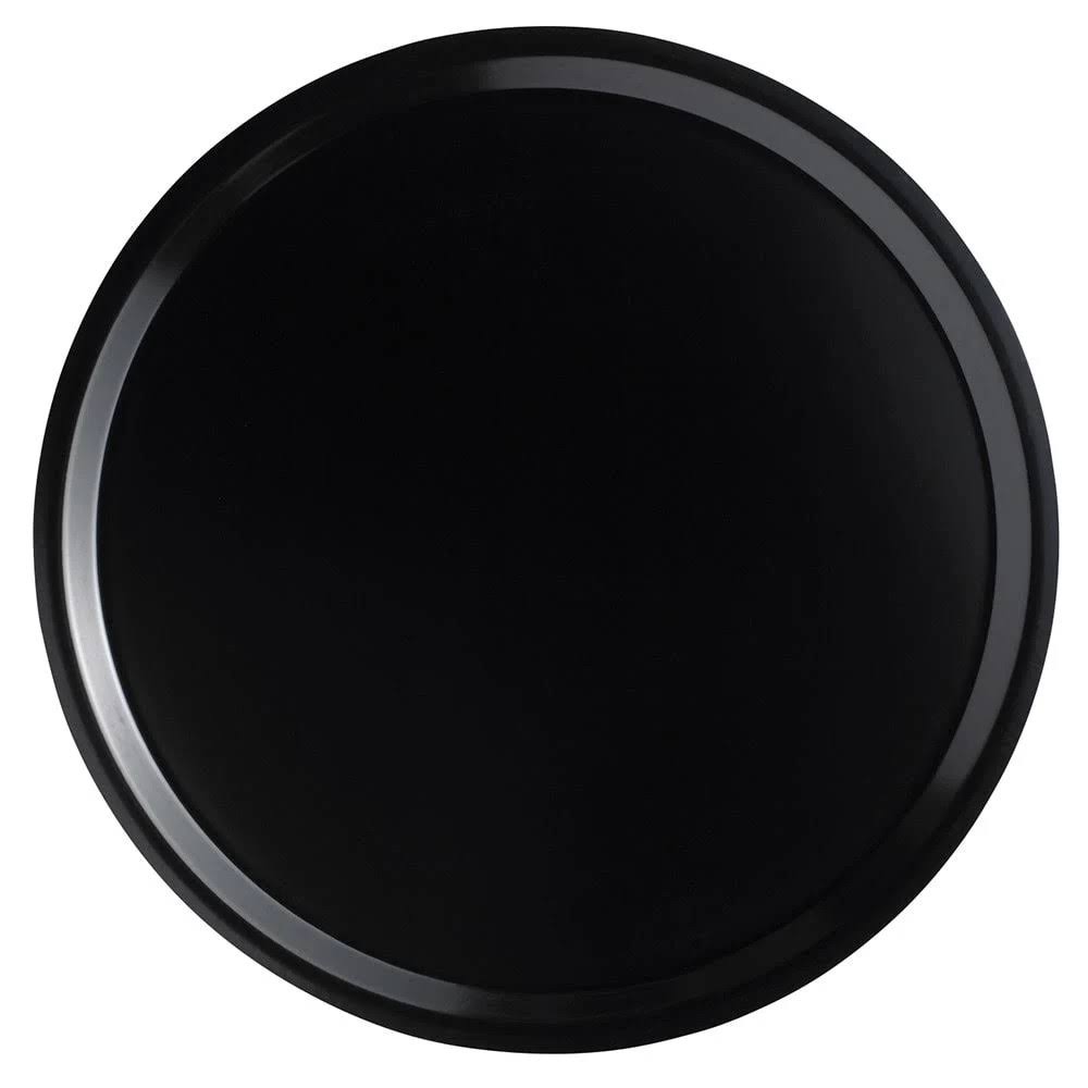 Circular Serving Tray Black Fiberglass O97504