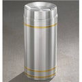 12 gal Satin Aluminum Waste Receptacle X125164