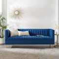 Navy Gold Velvet Sofa N15903