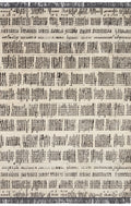 Cream Charcoal Rug B5216