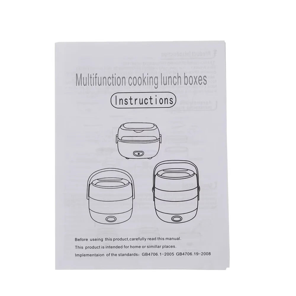 Portable Electric Lunch Box Food Heater 1L Stainless Steel X835