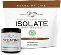 Unflavored 300g Creatine Powder + Chocolate 5lb Whey Protein Isolate G319272