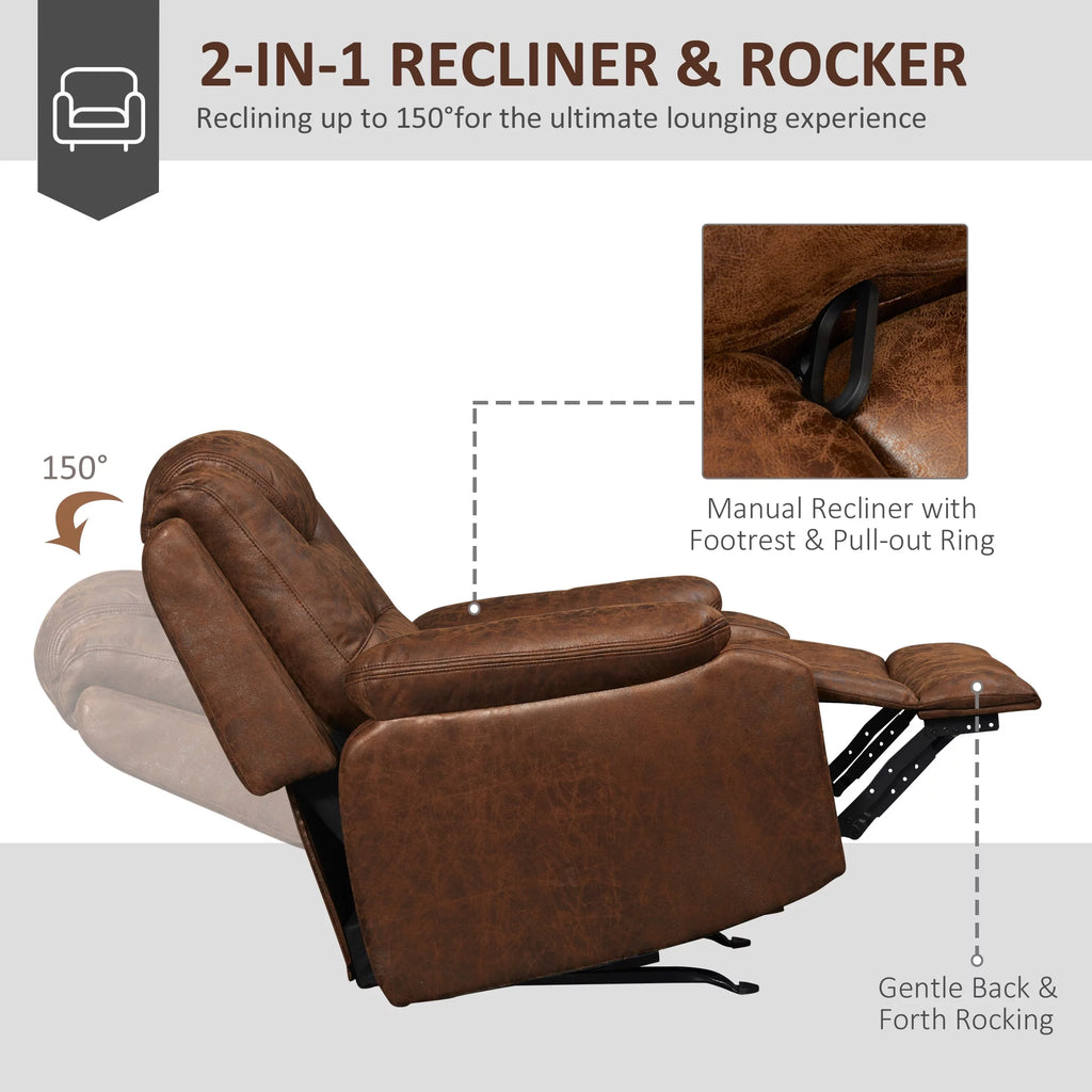 Brown Manual Recliner Chair T13534