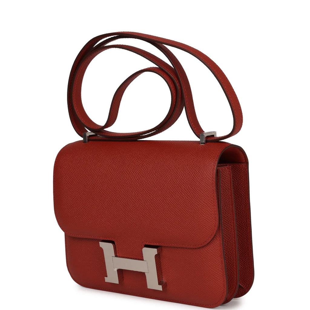 Rouge Venetian Epsom Leather Handbag E357325