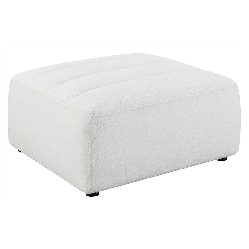 White 6-Piece Faux Leather Sectional Q988