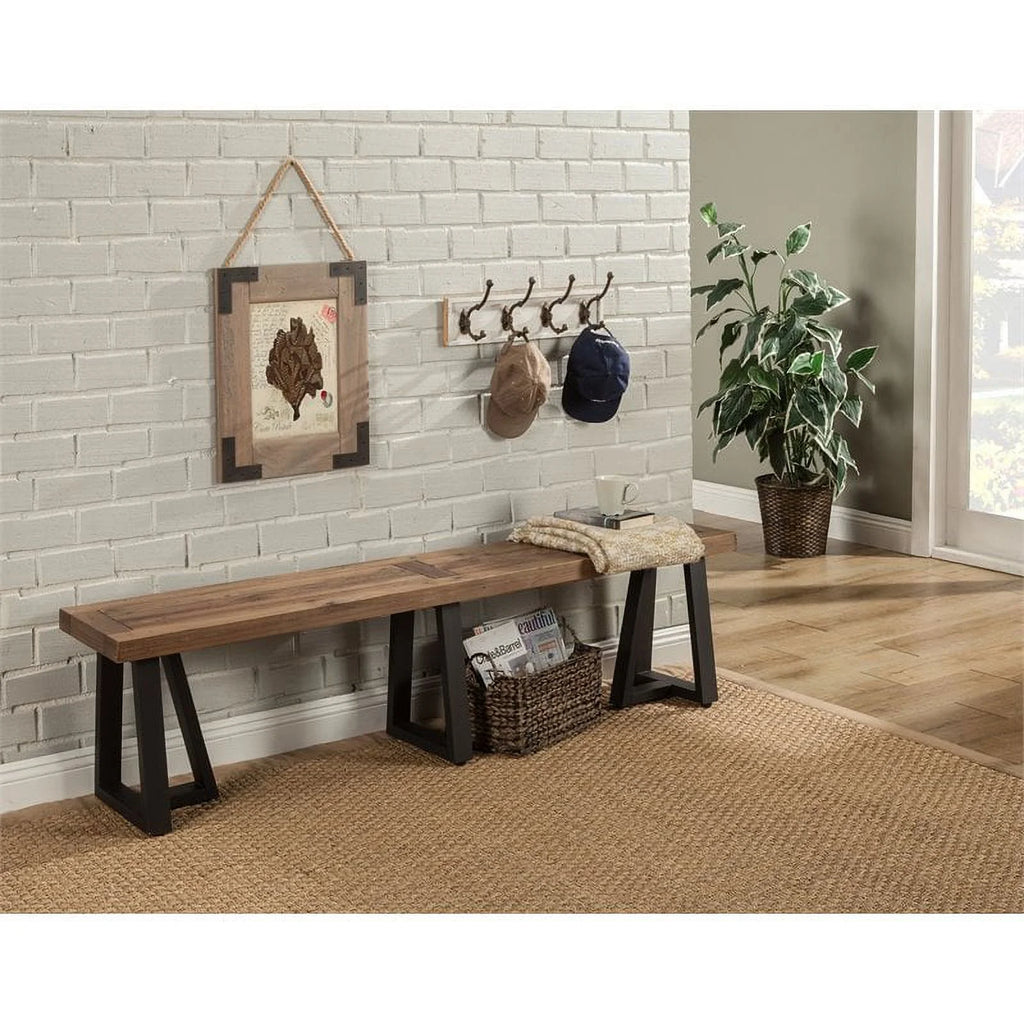 4 Piece Dining Table Side Chairs and Bench Set C962